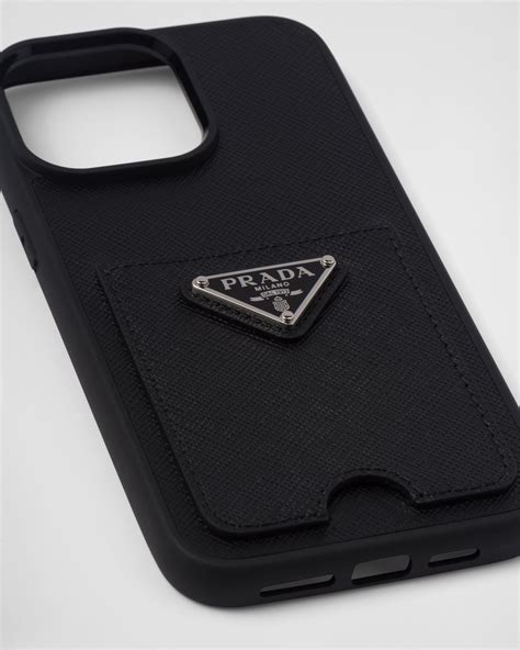 cover telefono prada|Saffiano leather cover for iPhone 15 Pro Max .